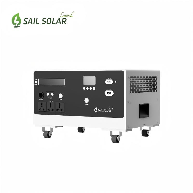 Sail Solar All-in-One ESS 2-kW-Wechselrichter und 2,56-kWh-Lithiumbatterie – Tragbare Stromversorgung für den Heimgebrauch