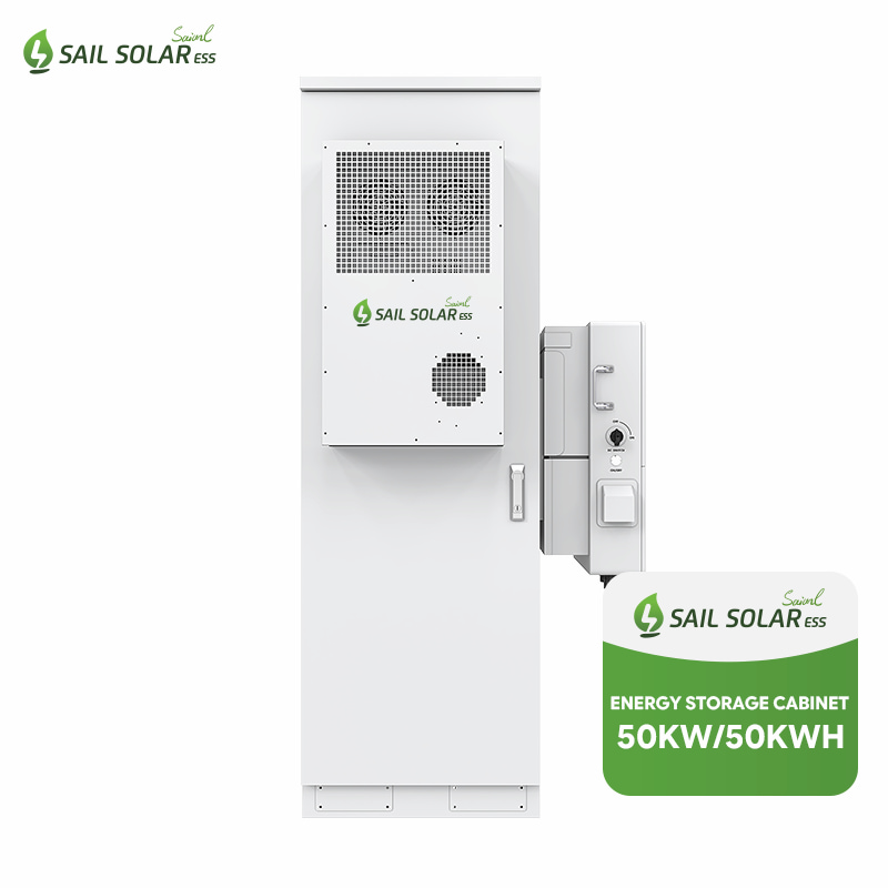 All-in-One 50-kWh-Industrie- und Gewerbebatterie-Außenschrank mit dreiphasigem Hybrid-Solarwechselrichter