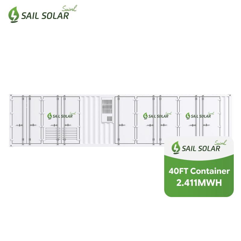 Sail Solar 2.411MWH 40FT ESS LFP Battery Container Energy Storage Solution with 1000KW PCS