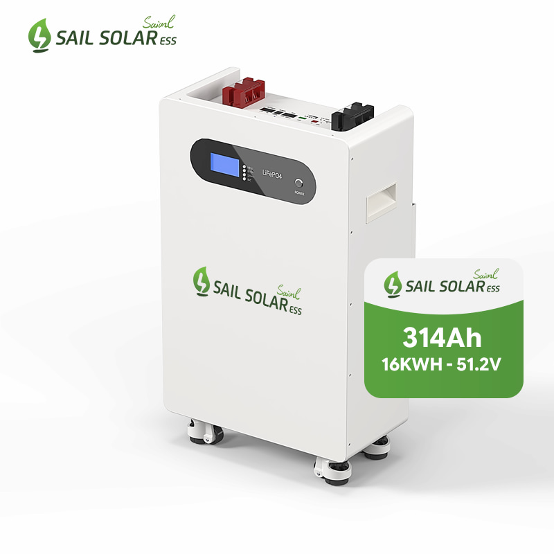 Sail Solar 16 kWh mobile LiFePO4 Niederspannungs-Lithiumbatterie 51,2 V 314 Ah für den Heimgebrauch